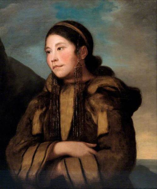 centuriespast:Portrait of Caubvick, an Inuit woman from Labrador [c.1772]unknown artistHunterian Mus