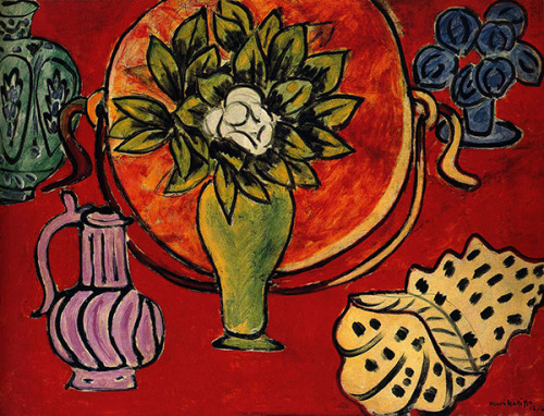 ageoftheart: Still Life with a Magnolia Artist: Henri MatisseYear: 1941Type: Oil on c