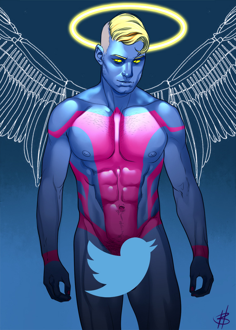 malenagerie:  Out of hand ManSmutMonday sketch. Yes, there is a NSFW version. No,