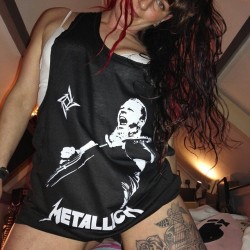 brutiful-suicide-girl:love to show off my tattoo :) matt#suicidegirls #metalhead #metallica #metalupyourass #heavymental #heavymetal #rocknroll #rockminded #metalgothbabe #guitarist #guitars #hopefulsuicidegirls #sghopefuls #sgeurope #badass