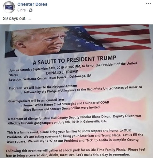 wtfisgoingonews: ALERT: Neo-Nazi Organizing a “Salute to President Trump” Rally, Septemb