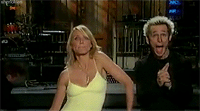 the-best-damn-hustler:  Green Day and Cameron Diaz being idiots in a Saturday Night