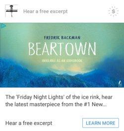 Tumblr put this sponsored post on my dash and you have no idea how disappointed I was that it&rsquo;s some book about a hockey team and not, in fact, about a town of bears.  Thanks for the let down, Tumblr.