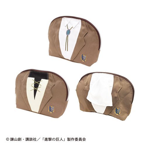 snkmerchandise: News: Adores’ Shingeki no Kyojin Uniform Pouches Original Release
