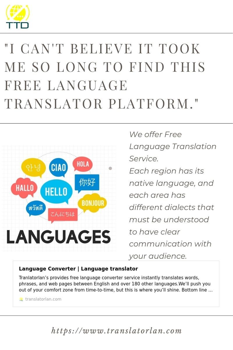 "Free Language Translation Services – Language Translator"