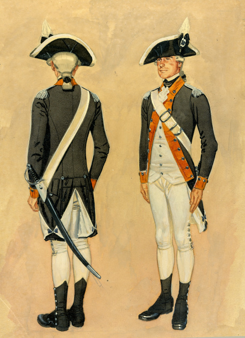 The First American Regiment- Two depictions by the late, great H. Charles McBarron.1. First American