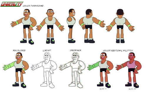 Character models and some backgrounds for “UNREALITY”, a short I made last trimester for one of my a