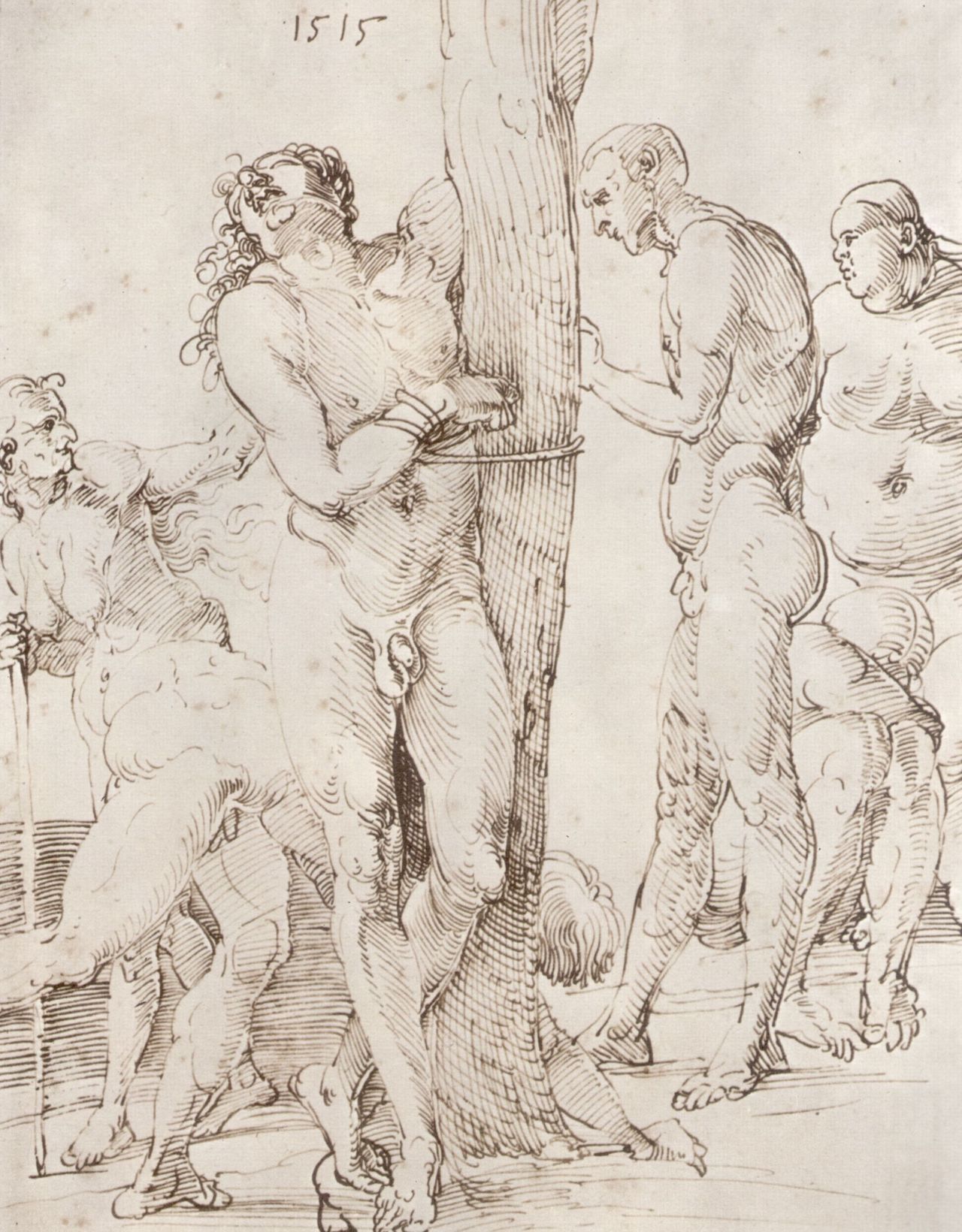 artist-durer: Study sheet with six nude figures via Albrecht Durer