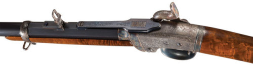 Gustave Young presentation engraved Massachusetts Arms Co. Smith carbine, circa American Civil War.f