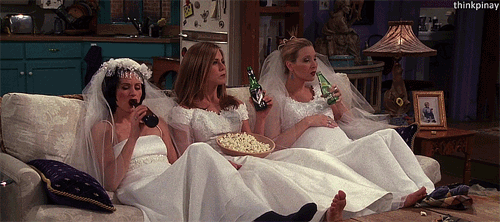 thisridiculousbeautifulsitcom:  casually sipping on beer while wearing a wedding