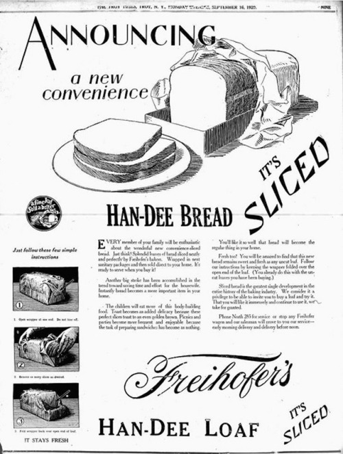 knitmeapony:knitmeapony:petermorwood:questionableadvice:~ Freihofer’s Han-Dee Loaf, September 16, 19