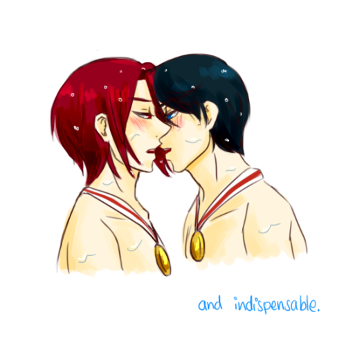 hudgens77:rinharu week: day 8blue: like the oceans that connect us(aww i wish i could’ve had partici