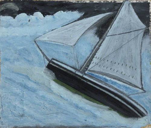 Small Boat in a Rough Sea, 1936, Alfred Wallis