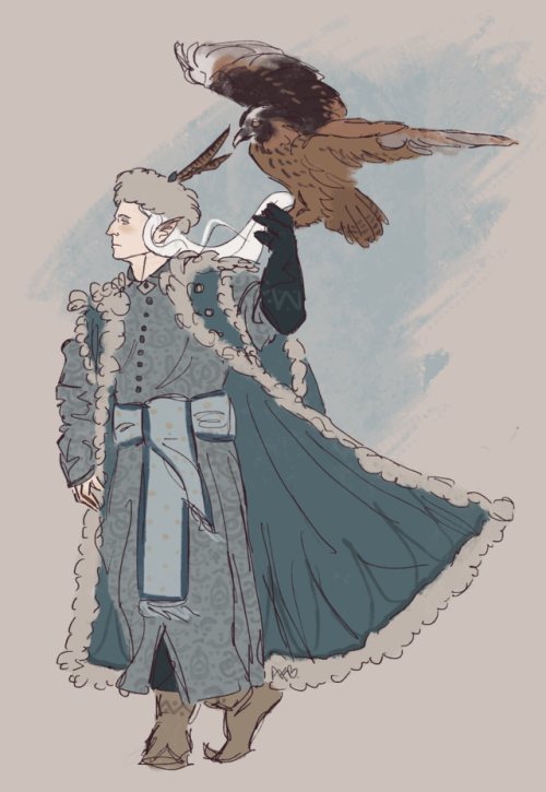 flurgburgler: Messing around with some designs for Manwë and Varda. I like the idea of their ou