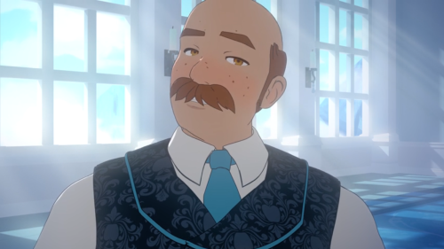 the-heart-alchemist:  So this is Klein Sieben (this is also “small seven” in German), Weiss’s butler and you all notice how he’s eyes change color along with his personality and voice tone? Well it’s because he embodies the Seven Dwarfs from
