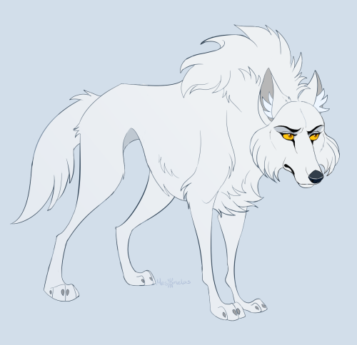 Designing the white wolf (and dog) trope. It can be difficult to differentiate canine characters wit