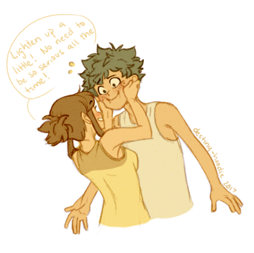 destiny-hoodie:Some quick doodles of these wonderful dorks