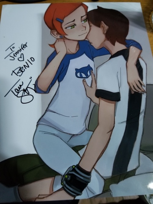 chillguydraws: sozo-ryokuartist:  I got my bwen stuff signed from tara strong the voice actress for ben! I met her and man of action in nycc 2017.  This is the best thing Tara Strong has ever done.  <3