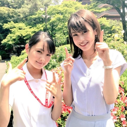 blackpean_tbs美和ちゃんと香織さんもう外に行くと暑い季節になりました… #ブラックペアン #tbs#葵わかな #加藤綾子