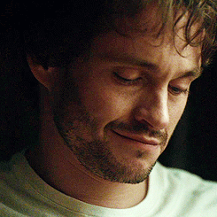 fuckyeahannibal:  Will’s tiny smile of despair - requested by chickenpets 