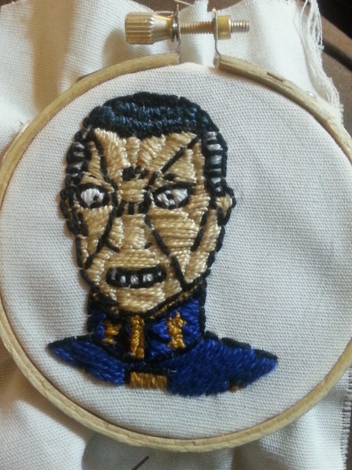 I finished my little embroidery project for my Okuyasu itabag! I hope people realize