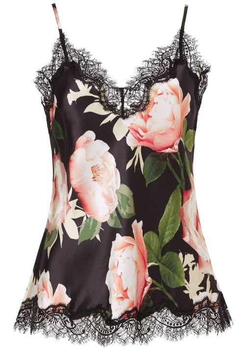 Sainted Sisters | Scarlett Cami •Rose Romance | silk + eyelash lace camisole