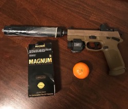 okaybuttfirstcoffee:  dethchilada: bertmacklin-atf:  Always practice the rules of gun safety and eat some fruit it won’t kill ya.  And remember to use plenty of lube.   I can’t decide if I hate this or the mayo more 🤔