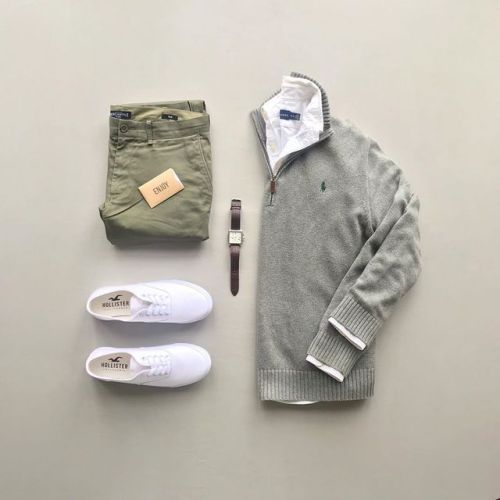 Sweater: Ralph Lauren Shirt: Ralph Lauren Pants: J.Crew Shoes: Hollister Co. Follow fashionvanity fo