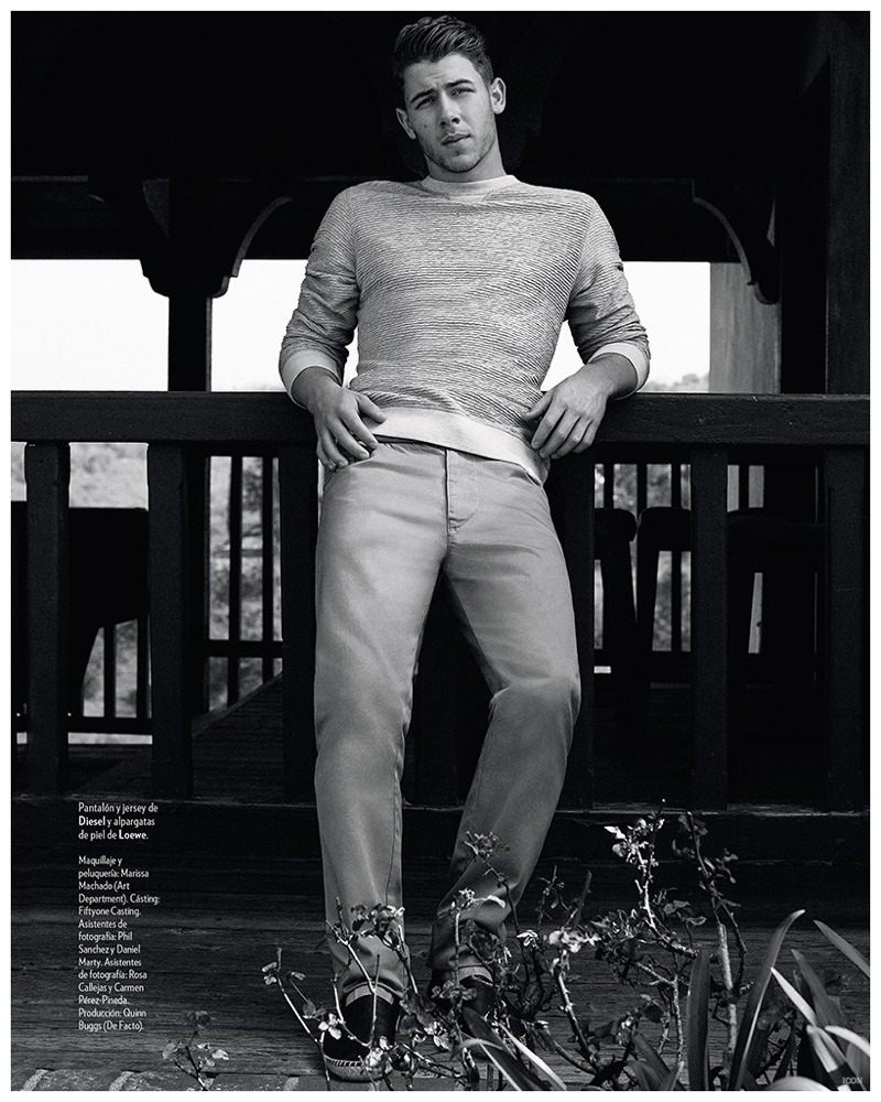 tabloidheat101:Covering the latest issue of Spanish magazine Icon, Nick Jonas CONTINUES