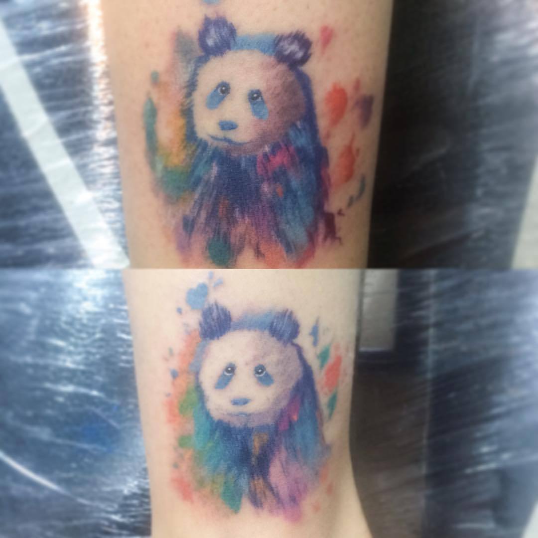 Dos pandas para dos hermanas! :) tatuaje de hermanas. Que lo disfruten #tattoo #tatu