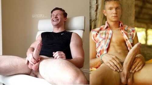 cruiser128:  OK, I admit it.  Aiden Miller from Gay Hoopla is my latest obsession.  See two previous posts here and here.This kid is huge and holds his own with some of the biggest in the business.  Comparing from top to bottom:Barrett LongBen AndrewsBen