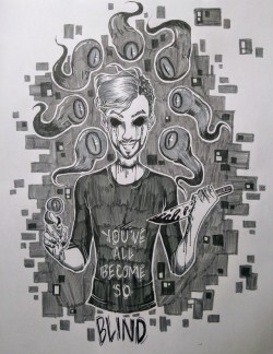 crystal-jelly32: It’s getting real spooky! I know that Inktober was a couple months ago, but I wanted to share some fanart of @therealjacksepticeye and I really should draw him more. It’s either him or CrankGameplays that I usually make art for in