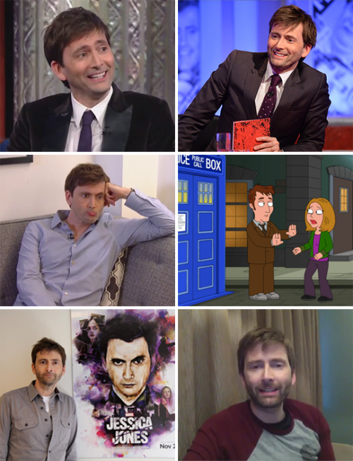 mizgnomer: David Tennant Year in Review - 2016 All of David’s television, film, convention, and other appearances for 2016 (that I could remember, at any rate) all in one convenient photoset, in a generally random order. For more info, check out the