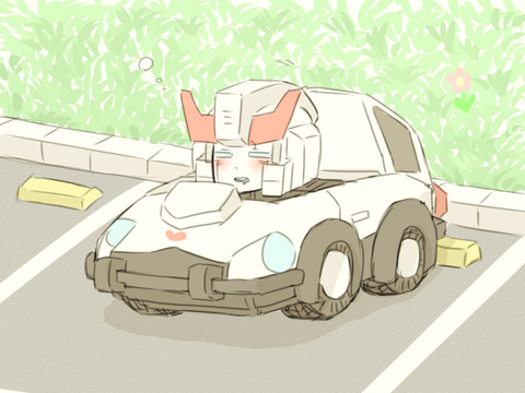 karionioon: Qtransformers prowl♡ Time for a nap.