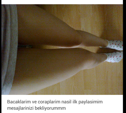 fetishh19: kudurgunturkxxx:Bacaklar super ♥♥♥♥ Devam et tatlım… K