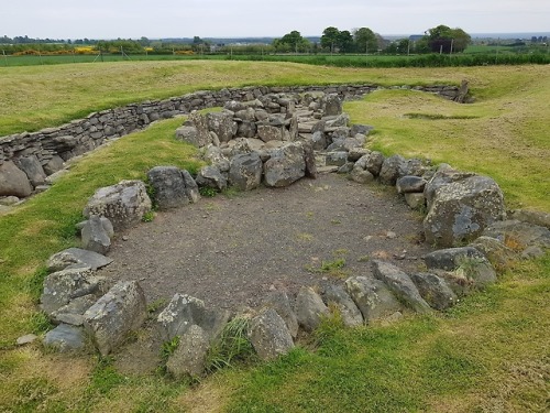 Ardestie Earth House, Angus, Scotland, 20.5.18.An exposed souterrain for a roundhouse settlement. Th