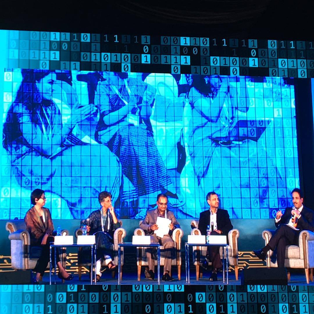 Jugaad & India leading innovation as digital barbarians. #GHCI15 #WomenInTechIndia #OurTimeToLead (at Bangalore, India)