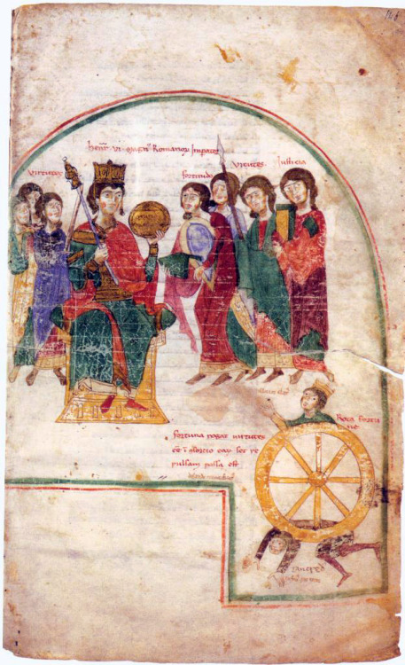 Illustrations from the &ldquo;Liber ad honorem Augusti&quot; written in Palermo in 1196 by Peter of 