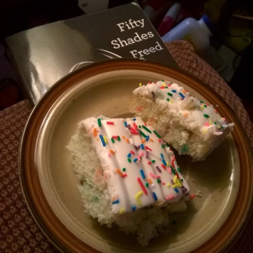 My two loves right here!!! #party #cake #fiftyshadesofgrey #fiftyshadesfreed #food #yum #yummy #food