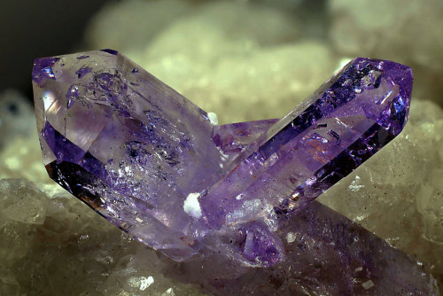 ifuckingloveminerals:  Quartz, Dolomite, AmethystCapurru Quarry, Osilo, Sassari Province, Sardinia, Italy