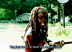 aris-teia:littlebaldbeth:Random AU gifsets to get me through the seven month hiatus - 6/?Tyreese lea