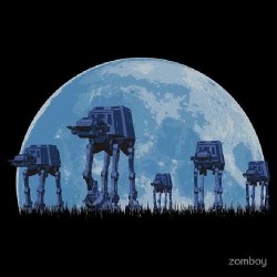 Walkers by moonlight #starwars