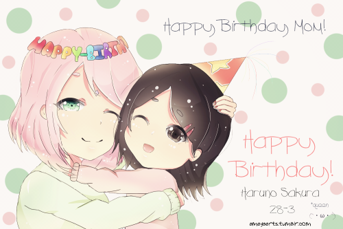 Porn photo amayaarts:Happy Birthday Haruno Sakura! (^・ω・^)Queen