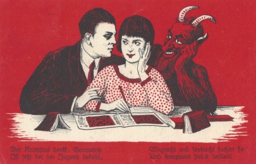 1930 postcard - because what would Christmas be without Krampus? 