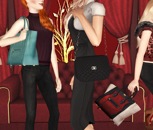 rented-space:
“ “ Julies’ Chanel Shoulder Bag || Mochasims Celine Phantom Bag
”
Some accessory conversions! Julies’ Chanel Shoulder bag (auto-play warning) and Mochasims’ Celine Phantom Bag. Available from teens-elders, and useable for both left and...