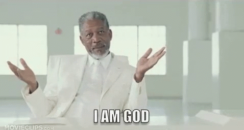How I Feel When I'm Writing And Can Manipulate The Lives And Events Of An Entire Fictional World: