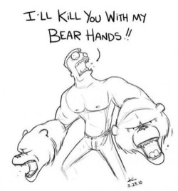 failsnet:  Tumblr Fails.net - His bear hands are tough