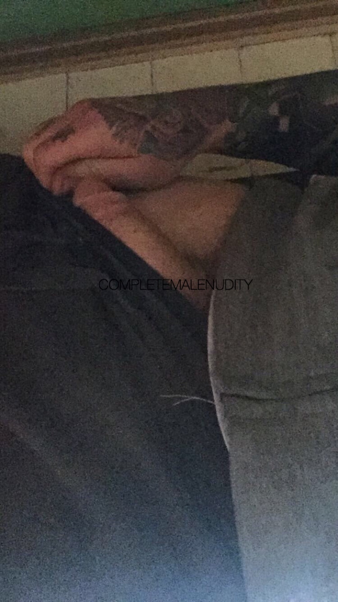 completemalenudity:  Trent. Straight tatted guy with an amazing ass and cut dick.