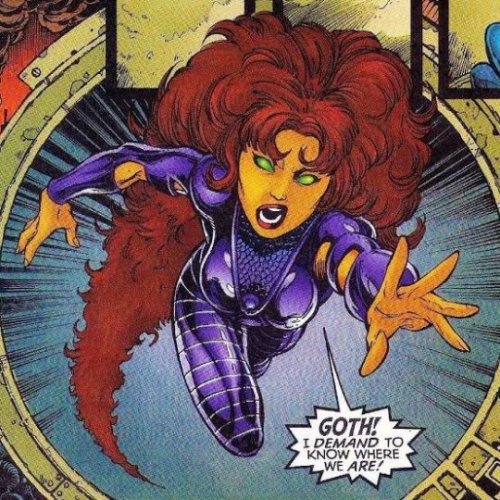 i want to thank mr. george perez for creating koriand’r/starfire because he literally said: what if 