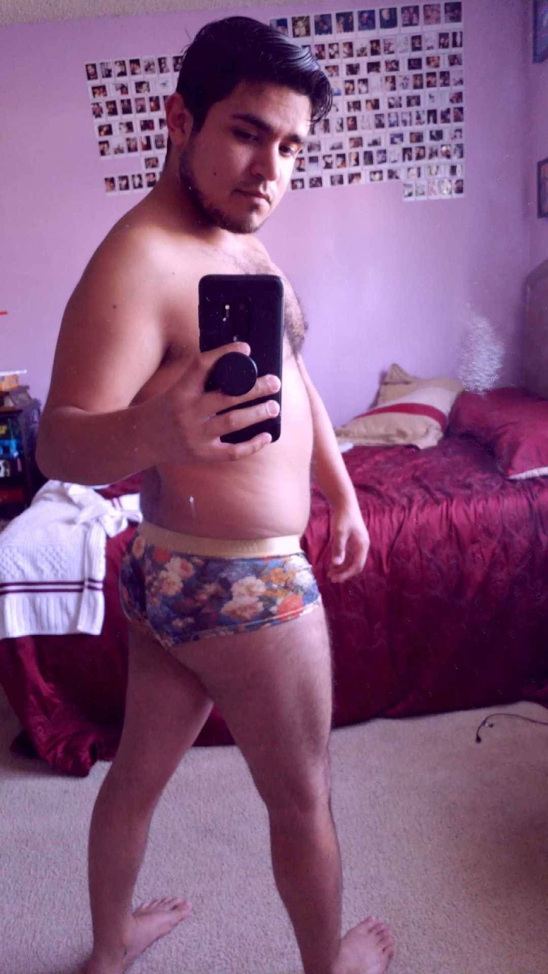 lookitscarlos:  I need to do more squats, I know. But just look at these undies 🌸😱🌸😱🌸